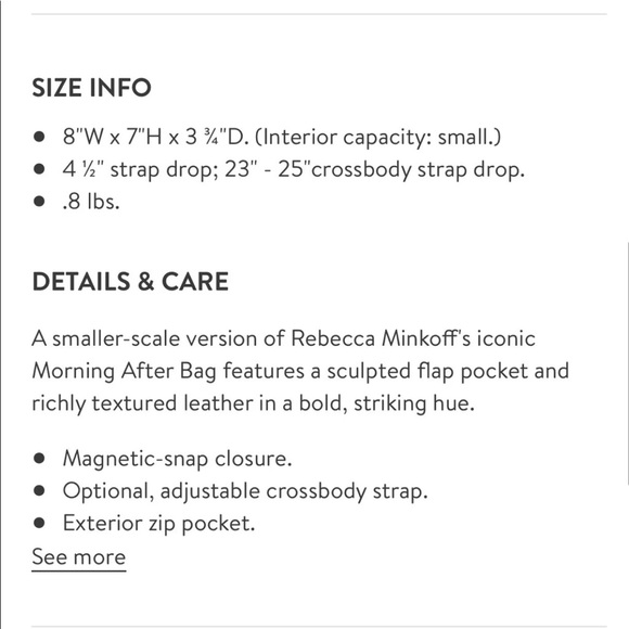 🖤NWT Rebecca Minkoff Mini MAB Tote🖤 - Picture 5 of 6